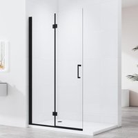 Schwarzer Walk in Duschwand 90x195cm Walk in Dusche Falttüren Duschtrennwand 6mm ESG-Sicherheitsglas mit Nano Beschichtung Schwarzer Walk in Duschwand 90x195cm Walk in Dusche Falttüren Duschtrennwand 6mm ESG-Sicherheitsglas mit Nano Beschichtung von WDWRITTI