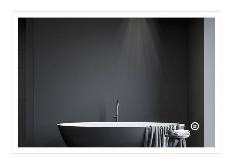 WDWRITTI Badspiegel 4-In-1 120x70 100x70 LED Badspiegel Warm/Neutral/Kaltweß (Wandspiegel, 3Lichtfarben, Dimmbar, Speicherfunktion), Touch Wandschalter auswählbar von WDWRITTI