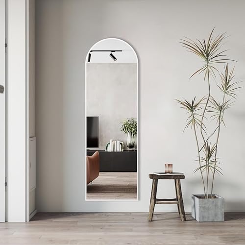 WDWRITTI Weiß Ganzkörper-Spiegel Gewölbter 50x160cm, Wandspiegel gelehnt, über der Türhängerspiegel Wandspiegel, über der Türhängerspiegel, gewölbter Spiegel für Schlafzimmer Wohnzimmer WDWRITTI Weiß Ganzkörper-Spiegel Gewölbter 50x160cm, Wandspiegel gelehnt, über der Türhängerspiegel Wandspiegel, über der Türhängerspiegel, gewölbter Spiegel für Schlafzimmer Wohnzimmer von WDWRITTI