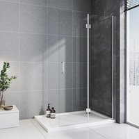 Walk in Dusche 90x195cm Walk in Duschwand Falttür Dusche Duschtrennwand 6mm ESG-Sicherheitsglas mit Nano Beschichtung Walk in Dusche 90x195cm Walk in Duschwand Falttür Dusche Duschtrennwand 6mm ESG-Sicherheitsglas mit Nano Beschichtung von WDWRITTI