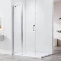 Walk in Duschwand 120x185cm Pendeltüren Walk-in Duschabtrennung Walk in Dusche 6mm ESG Nano Glas von WDWRITTI