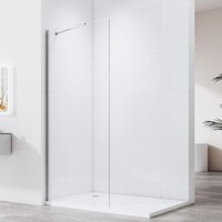 Walk in Duschwand 80x195 cm Chrom, Walk-In Dusche Duschtrennwand Glas, 6 mm Sicherheitsglas beidseitig leicht zu reinigen Walk in Duschwand 80x195 cm Chrom, Walk-In Dusche Duschtrennwand Glas, 6 mm Sicherheitsglas beidseitig leicht zu reinigen von WDWRITTI