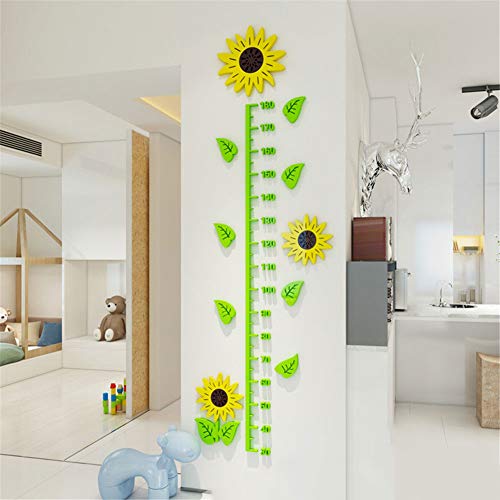 WDXIN Kind Körpergröße Messen Wandsticker 3D-Design Aggreko Material Geeignet für die Dekoration von Kinderzimmern, Wohnzimmer,B von WDXIN
