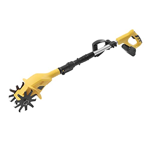Akku-Bodenhacke, Kabellose Motorhacke mit Lithium Batterie 2000mAh, 20V Motorhacke Mini-Bodenhacke Bodenkrümler Gartenhacke, 17 cm Kultivierungstiefe von WDZCZDoo