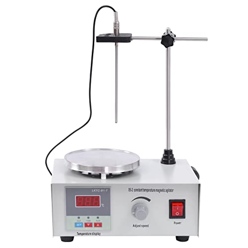 Magnetrührerm, 250w 2000ml Magnetrührer mit Heizplatte, mit digitaler Temperaturanzeige und Geschwindigkeitsanpassung und Magnetrührer, Temperatureinstellbereich 0–99 °C von WDZCZDoo