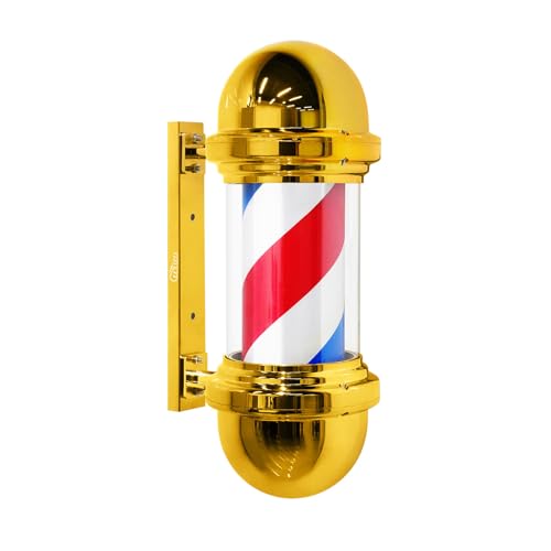 WDZD Mini 40 cm Golden Barber Pole von WDZD