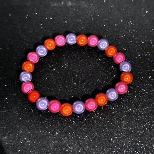WDZDS 1/2/5 Stück 19 cm reflektierendes Perlenarmband, Dehnbare 8 mm magische Acrylperlen, Modeaccessoire für Frauen/Mädchen, Partyschmuck, Alltagskleidung WDZDS 1/2/5 Stück 19 cm reflektierendes Perlenarmband, Dehnbare 8 mm magische Acrylperlen, Modeaccessoire für Frauen/Mädchen, Partyschmuck, Alltagskleidung von WDZDS