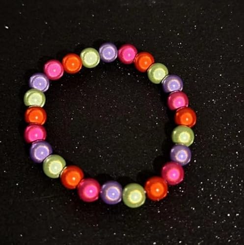 WDZDS 1/2/5 Stück 19 cm reflektierendes Perlenarmband, Dehnbare 8 mm magische Acrylperlen, Modeaccessoire für Frauen/Mädchen, Partyschmuck, Alltagskleidung WDZDS 1/2/5 Stück 19 cm reflektierendes Perlenarmband, Dehnbare 8 mm magische Acrylperlen, Modeaccessoire für Frauen/Mädchen, Partyschmuck, Alltagskleidung von WDZDS