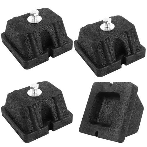 Bodenkonsole Dämpfungssockel 4Stk Set Wärmepumpe Antivibrationsfüße für Klimaanlage im Außenbereich Wärmepumpen 150kg Mindestlast Belastbar 120x120x65mm von WDZGX