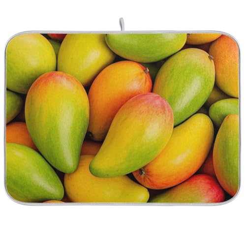 Abtropfmatte mit niedlichem Cartoon-Motiv, saugfähig, Mikrofaser, für die Küche, Escurridor de Platos Para Fregadero, 45,7 x 61 cm von WDdZzyy
