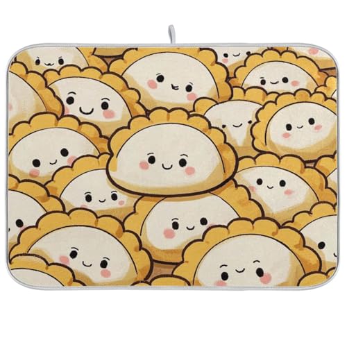 Geschirrmatte mit chinesischem Cartoon-Motiv, saugfähig, Mikrofaser, Abtropfmatte, Pionierfrau, 45,7 x 61 cm Geschirrmatte mit chinesischem Cartoon-Motiv, saugfähig, Mikrofaser, Abtropfmatte, Pionierfrau, 45,7 x 61 cm von WDdZzyy