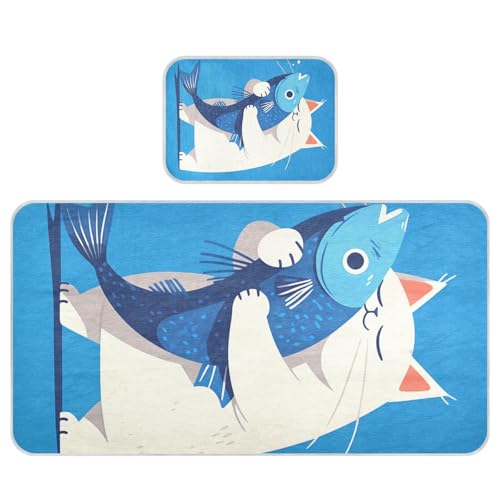 Kühlende Babybettmatratze, Cartoon-Motiv, weiß, 71,1 x 132,1 cm, wiederverwendbare Urinierunterlagen für Kinder, Erwachsene von WDdZzyy