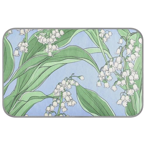 WDdZzyy Art Lily Valley Sommerdecke mit neutraler Blume, selbstkühlend, 96,5 x 58,4 cm, kühlende Decke für Hunde, gemütliches Schlafen, wasserdicht, Größe M WDdZzyy Art Lily Valley Sommerdecke mit neutraler Blume, selbstkühlend, 96,5 x 58,4 cm, kühlende Decke für Hunde, gemütliches Schlafen, wasserdicht, Größe M von WDdZzyy