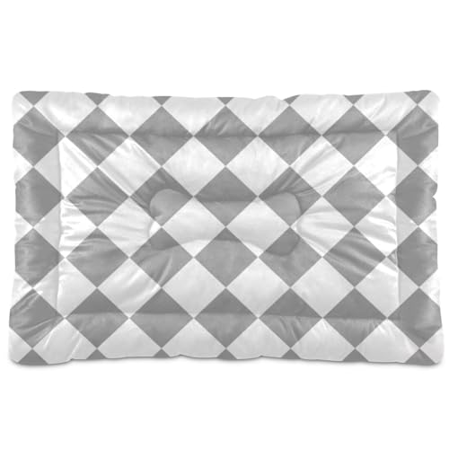 WDdZzyy Buffalo Hundebett, waschbar, weich, bequem, rutschfeste Unterseite, für große, mittelgroße und kleine Hunde, 91,4 x 61 cm, Grau / Weiß WDdZzyy Buffalo Hundebett, waschbar, weich, bequem, rutschfeste Unterseite, für große, mittelgroße und kleine Hunde, 91,4 x 61 cm, Grau / Weiß von WDdZzyy