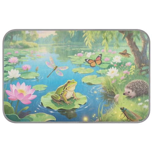 WDdZzyy Frosch-Teich-Sommermatten für Hunde, selbstkühlend, 96,5 x 58,4 cm, Tierkühlung für Haustiere, zum Schlafen, rutschfest, Manta, Refrescante para perro M WDdZzyy Frosch-Teich-Sommermatten für Hunde, selbstkühlend, 96,5 x 58,4 cm, Tierkühlung für Haustiere, zum Schlafen, rutschfest, Manta, Refrescante para perro M von WDdZzyy