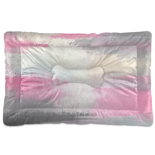 WDdZzyy Haustier-Schlafmatte, waschbar, rutschfest, weich, bequem, für große, mittelgroße und kleine Hunde, 91,4 x 61 cm, Rosa / Weiß / Grau WDdZzyy Haustier-Schlafmatte, waschbar, rutschfest, weich, bequem, für große, mittelgroße und kleine Hunde, 91,4 x 61 cm, Rosa / Weiß / Grau von WDdZzyy