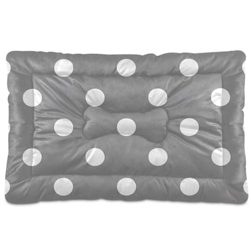 WDdZzyy Haustierbett, Cartoon-Design, waschbar, rutschfest, weich, bequem, für mittelgroße und große Hunde, 91,4 x 61 cm, Grau von WDdZzyy