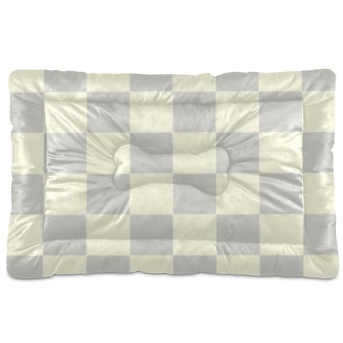 WDdZzyy Hundebox-Matte, waschbar, weich, bequem, rutschfeste Unterseite, für mittelgroße und große Hunde, 91,4 x 61 cm, Grau / Beige WDdZzyy Hundebox-Matte, waschbar, weich, bequem, rutschfeste Unterseite, für mittelgroße und große Hunde, 91,4 x 61 cm, Grau / Beige von WDdZzyy