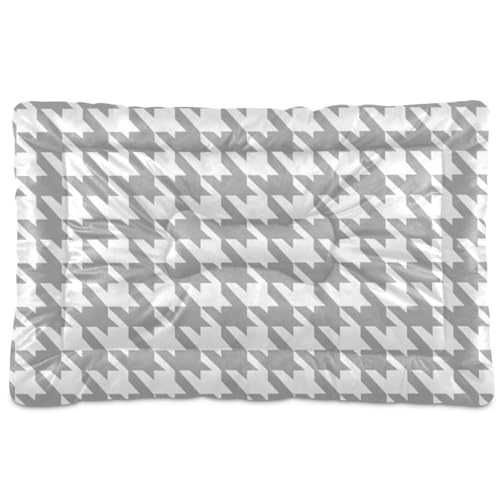 WDdZzyy Hundehütte mit Hahnentrittmuster, waschbar, weich, rutschfest, für mittelgroße und große Hunde, 91,4 x 61 cm, Grau / Weiß WDdZzyy Hundehütte mit Hahnentrittmuster, waschbar, weich, rutschfest, für mittelgroße und große Hunde, 91,4 x 61 cm, Grau / Weiß von WDdZzyy
