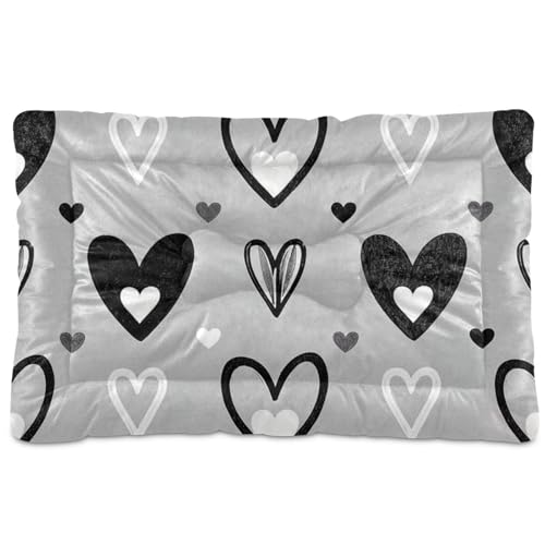 WDdZzyy Hundematte für Hundekäfige, waschbar, rutschfest, weich, bequem, für große, mittelgroße und kleine Hunde, 91,4 x 61 cm, Grau / Schwarz WDdZzyy Hundematte für Hundekäfige, waschbar, rutschfest, weich, bequem, für große, mittelgroße und kleine Hunde, 91,4 x 61 cm, Grau / Schwarz von WDdZzyy