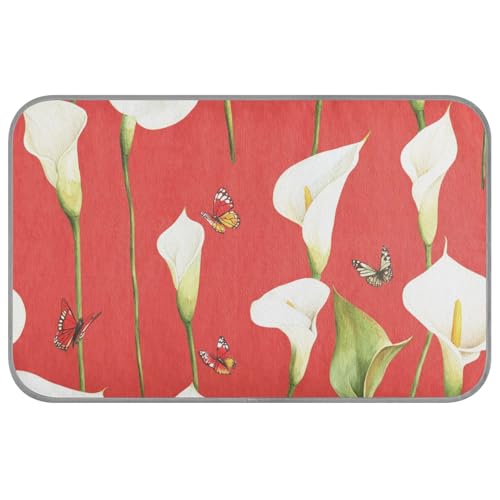 WDdZzyy Sommerdecke für Hunde, selbstkühlend, Motiv: Calla-Lilie, rote Blume, 96,5 x 58,4 cm, kühlende Haustiermatte für Tiere im Innenbereich, weich, Cama Refrescante para perros M WDdZzyy Sommerdecke für Hunde, selbstkühlend, Motiv: Calla-Lilie, rote Blume, 96,5 x 58,4 cm, kühlende Haustiermatte für Tiere im Innenbereich, weich, Cama Refrescante para perros M von WDdZzyy