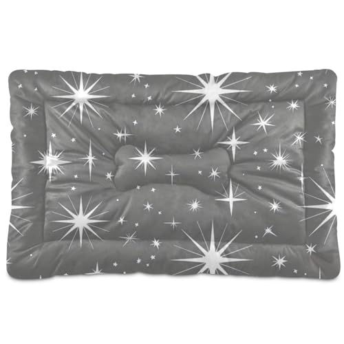 WDdZzyy Starry Star Hundebox-Matte, waschbar, weich, bequem, rutschfeste Unterseite, für große, mittelgroße und kleine Hunde, 91,4 x 61 cm, Grau WDdZzyy Starry Star Hundebox-Matte, waschbar, weich, bequem, rutschfeste Unterseite, für große, mittelgroße und kleine Hunde, 91,4 x 61 cm, Grau von WDdZzyy