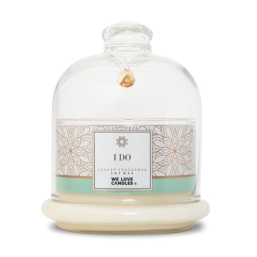 WE LOVE CANDLES Kerze GOLD - Kerze mit Schmuck - Duftkerzen im Glas - Baumwolldocht Kerze - Duftkerze Groß - Duftkerzen Geschenkset - Soja Wachs Kerze - Kerze im Glas - 150 g - 32 St Brenndauer von WE LOVE CANDLES