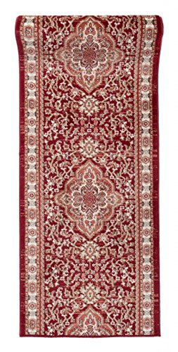 Läufer Teppich Flur in Rot - Orientalisch Klassischer Muster - Brücke Läuferteppich nach Maß - 80 cm Breit - AYLA Kollektion von Carpeto - 80 x 200 cm Läufer Teppich Flur in Rot - Orientalisch Klassischer Muster - Brücke Läuferteppich nach Maß - 80 cm Breit - AYLA Kollektion von Carpeto - 80 x 200 cm von WE LOVE RUGS CARPETO