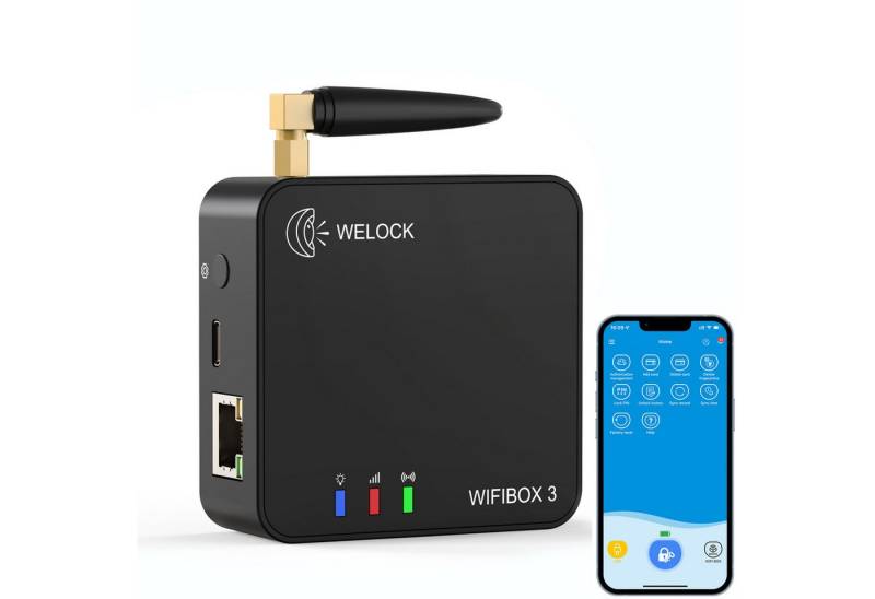 WE.LOCK Türschloss-Funksteuerung WELOCK Smart Bluetooth Gateway WiFi für Fernentriegelung und Alexa von WE.LOCK