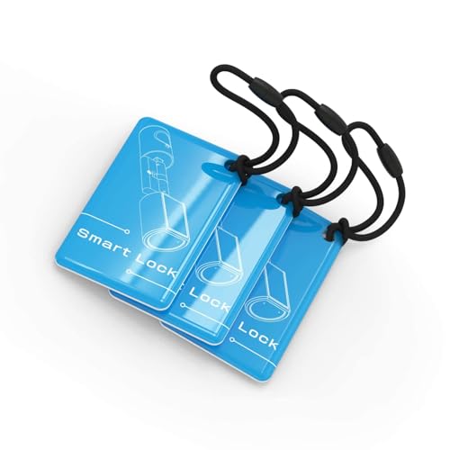 WELOCK 3 Stück RFID Transponder 13.56MHz für Elektronische Schlösser 3 RFID-Karte in Blau,die über das Handy Aktivieren,Geeignet für Modelle SECBN, PCB und Touch ToucA51 von WE.LOCK