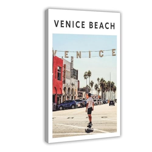 WEAJK Leinwandposter Venedig Strand Reise Kalifornien Beliebtes Poster Schlafzimmer Dekor Landschaft Büro Zimmer Dekor Geschenk 20 x 30 cm WEAJK Leinwandposter Venedig Strand Reise Kalifornien Beliebtes Poster Schlafzimmer Dekor Landschaft Büro Zimmer Dekor Geschenk 20 x 30 cm von WEAJK