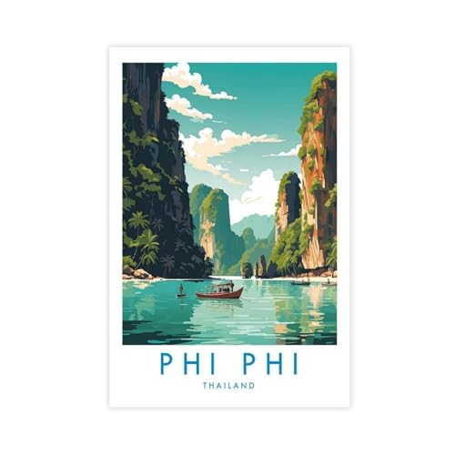 WEAJK Phi Phi Reise Thailand Beliebtes Leinwandposter Schlafzimmer Dekor Landschaft Büro Zimmer Dekor Geschenk 30 x 45 cm WEAJK Phi Phi Reise Thailand Beliebtes Leinwandposter Schlafzimmer Dekor Landschaft Büro Zimmer Dekor Geschenk 30 x 45 cm von WEAJK