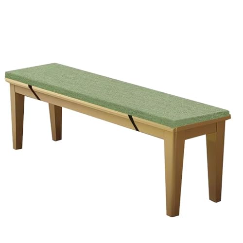 WEALSFUN Stuhlkissen Bankauflage Bankkissen Unterseite Antirutsch Bezug Waschbar Sitzauflag für Fensterbank Gartenbank Schaukel Terrasse Esstisch Outdoor Drinnen,Achat Grün 70x30x3CM von WEALSFUN