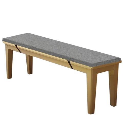 WEALSFUN Stuhlkissen Bankauflage Bankkissen Unterseite Antirutsch Bezug Waschbar Sitzauflag für Fensterbank Gartenbank Schaukel Terrasse Esstisch Outdoor Drinnen,Dunkelgrau 110x40x5CM von WEALSFUN