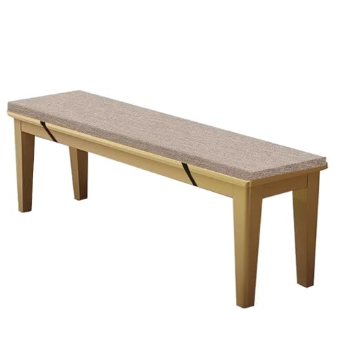 WEALSFUN Stuhlkissen Bankauflage Bankkissen Unterseite Antirutsch Bezug Waschbar Sitzauflag für Fensterbank Gartenbank Schaukel Terrasse Esstisch Outdoor Drinnen,Grau 160x35x5CM von WEALSFUN