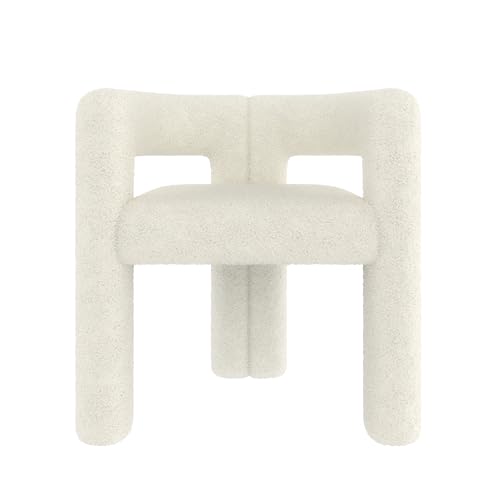 WEALTHKING Ergonomischer Design‑Sessel aus Premium Teddy‑Flor mit markanter Silhouette, orthopädischer Rückenlehne, Stabiler Konstruktion, vielseitig einsetzbar als Loungestuhl, Esszimmerstuhl (Weiß) WEALTHKING Ergonomischer Design‑Sessel aus Premium Teddy‑Flor mit markanter Silhouette, orthopädischer Rückenlehne, Stabiler Konstruktion, vielseitig einsetzbar als Loungestuhl, Esszimmerstuhl (Weiß) von WEALTHKING