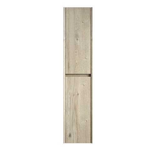 WEALTHOUSE Badezimmer-Wandschrank mit 2 Türen und verstellbaren Regalen, schmaler Hochschrank aus Mehrschicht-Sperrholz, Aufbewahrungsschrank für Bad, Wohnzimmer oder Wäscherei (Eiche cremefarbene) WEALTHOUSE Badezimmer-Wandschrank mit 2 Türen und verstellbaren Regalen, schmaler Hochschrank aus Mehrschicht-Sperrholz, Aufbewahrungsschrank für Bad, Wohnzimmer oder Wäscherei (Eiche cremefarbene) von WEALTHOUSE