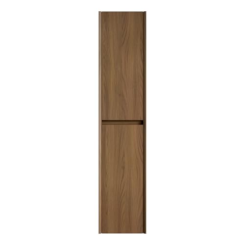WEALTHOUSE Badezimmer-Wandschrank mit 2 Türen und verstellbaren Regalen, schmaler Hochschrank aus Mehrschicht-Sperrholz, Aufbewahrungsschrank für Bad, Wohnzimmer oder Wäscherei (Espressofarbe) von WEALTHOUSE