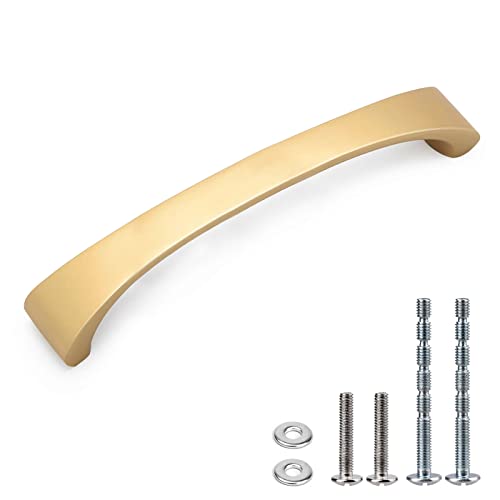 WEAVERBIRD Golden Schranktürgriff 128mm Möbelgriff Stangengriff 5" Schublade Türgriff, 10 Stück von WEAVERBIRD