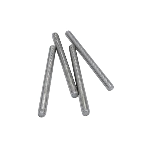 WEAXIO 10 Stück M6x150mm Gewindestangen, 304 Edelstahl lange Gewindeschraube, Alle Gewindestange Bolzen für Ankerbolzen Klemmen Aufhänger U-Bolzen von WEAXIO