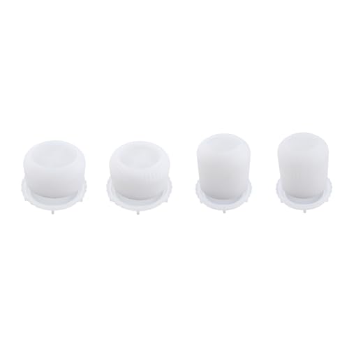 WEAXIO 4pcs Kerzenglas Silikonform mit Deckel, Cup Form Epoxidharz Kerzenhalter Organizer Form Kerzenglas-Formen für DIY Kerzen Deko Vase,DIY Handwerk Home Dekor von WEAXIO