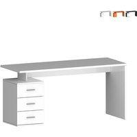 Moderne Büroschreibtisch mit 3 Schubladen 160x60x75cm New Selina Basic - Weiß glänzend Moderne Büroschreibtisch mit 3 Schubladen 160x60x75cm New Selina Basic - Weiß glänzend von WEB FURNITURE