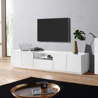 Moderner TV-Schrank 4 Türen Design weiß Schiebeschubladenfach Vega Low XL Moderner TV-Schrank 4 Türen Design weiß Schiebeschubladenfach Vega Low XL von WEB FURNITURE