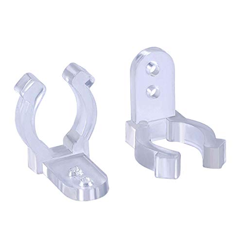 WEBBOMB® Befestigungsclips für LED-Lichtschlauch 40 Stück Halterung Lichterschlauch Lichterkette LED Strip Kunststoff Clip Innen Aussen transparent von webbomb
