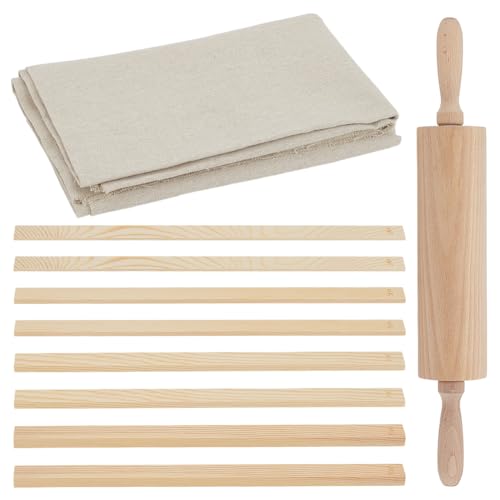 WEBEEDY 10 Stück Töpferwerkzeug-Set Inklusive 1 Holz Nudelholz 8 Keramikunterricht Rollende Schlammstangenführung Linen Für Ton Polymer Clay Modellier Unterrichtsset WEBEEDY 10 Stück Töpferwerkzeug-Set Inklusive 1 Holz Nudelholz 8 Keramikunterricht Rollende Schlammstangenführung Linen Für Ton Polymer Clay Modellier Unterrichtsset von WEBEEDY