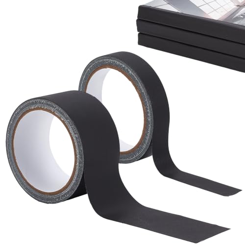 WEBEEDY 2 Stück Stoff-Buchbinde-Reparaturband, Buchbindeband, Schwarzes Klebeband Für Alte Bücher, Antike Bücher, Alltagsbedarf, Heimreparatur, Teppich-Buchbindung, 5cm X 10m/2cm X 10m WEBEEDY 2 Stück Stoff-Buchbinde-Reparaturband, Buchbindeband, Schwarzes Klebeband Für Alte Bücher, Antike Bücher, Alltagsbedarf, Heimreparatur, Teppich-Buchbindung, 5cm X 10m/2cm X 10m von WEBEEDY