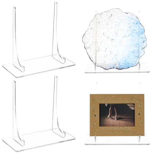 WEBEEDY 2 Stück Transparenter Acryl Buchständer Bild Platte Display Halter Acryl Staffelei Ständer Für Dekoration Platte Foto Postkarte Kunstwerke 25.4x12.7x22.8cm WEBEEDY 2 Stück Transparenter Acryl Buchständer Bild Platte Display Halter Acryl Staffelei Ständer Für Dekoration Platte Foto Postkarte Kunstwerke 25.4x12.7x22.8cm von WEBEEDY