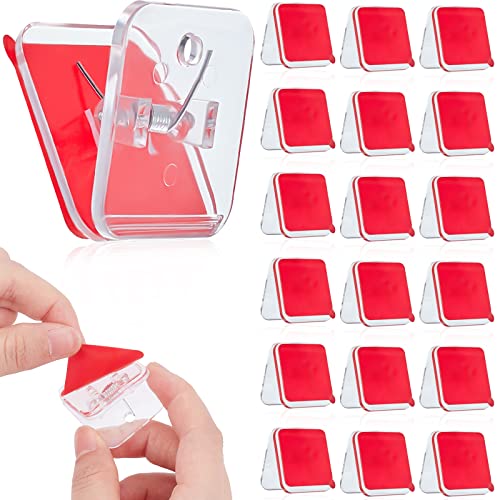 WEBEEDY 30 Stück Selbstklebende Clips, Wandteppich-Clips, Kunststoff-Clips Zum Aufhängen von Bildern, Multifunktions-Aufbewahrungsclip, Doppelseitig Klebende Federklammern Für Lehrer, Zuhause, Seil WEBEEDY 30 Stück Selbstklebende Clips, Wandteppich-Clips, Kunststoff-Clips Zum Aufhängen von Bildern, Multifunktions-Aufbewahrungsclip, Doppelseitig Klebende Federklammern Für Lehrer, Zuhause, Seil von WEBEEDY