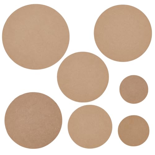 WEBEEDY 7 Größen Keramik Trockenplatte Multi-Size Töpferei Trocknung Bretter für Ton Arbeit, 9mm dick Runde Töpferscheibe Fledermäuse Werkzeug ohne Löcher für Spinning Ton machen von WEBEEDY