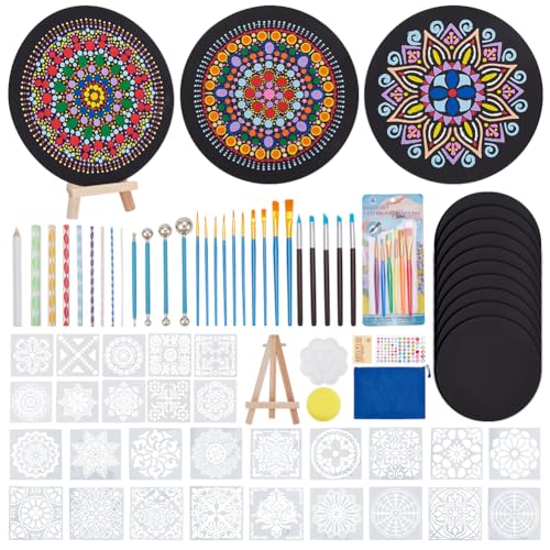 WEBEEDY 72 Pcs Dotting Tools Painting Kit Dot Painting Tools Set für die Malerei mit Acrylfarben und Wiederverwendbare Schablonen, Art Kit Home Decor Zeichnung Aktivität WEBEEDY 72 Pcs Dotting Tools Painting Kit Dot Painting Tools Set für die Malerei mit Acrylfarben und Wiederverwendbare Schablonen, Art Kit Home Decor Zeichnung Aktivität von WEBEEDY